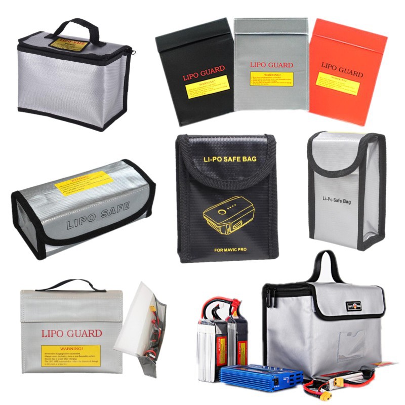 Fpv Drone Bag - Tas Pengaman Baterai Lithium Tahan Api,