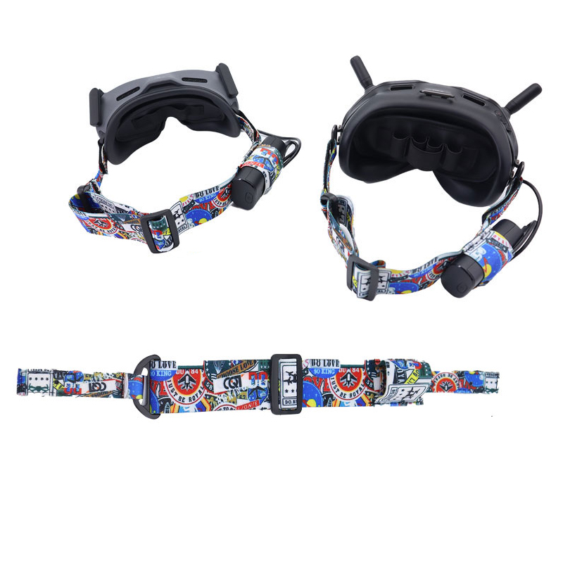 Fpv Drone Goggles - Tali elastis untuk Dji, tali kepala