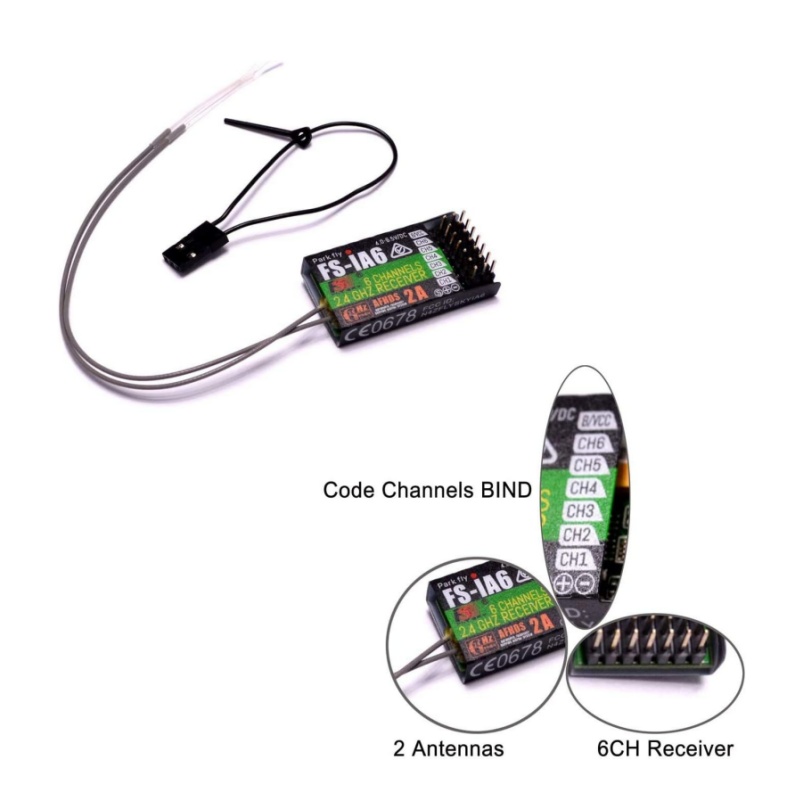 Flysky FS-IA6 Receiver 6CH Dua - Fpv Drone Battery ulasan dan harga