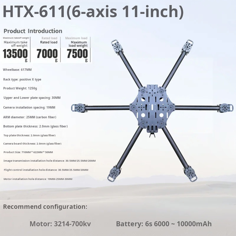 Rangka Drone Serat Karbon Enam - Fpv Drone Battery ulasan dan harga