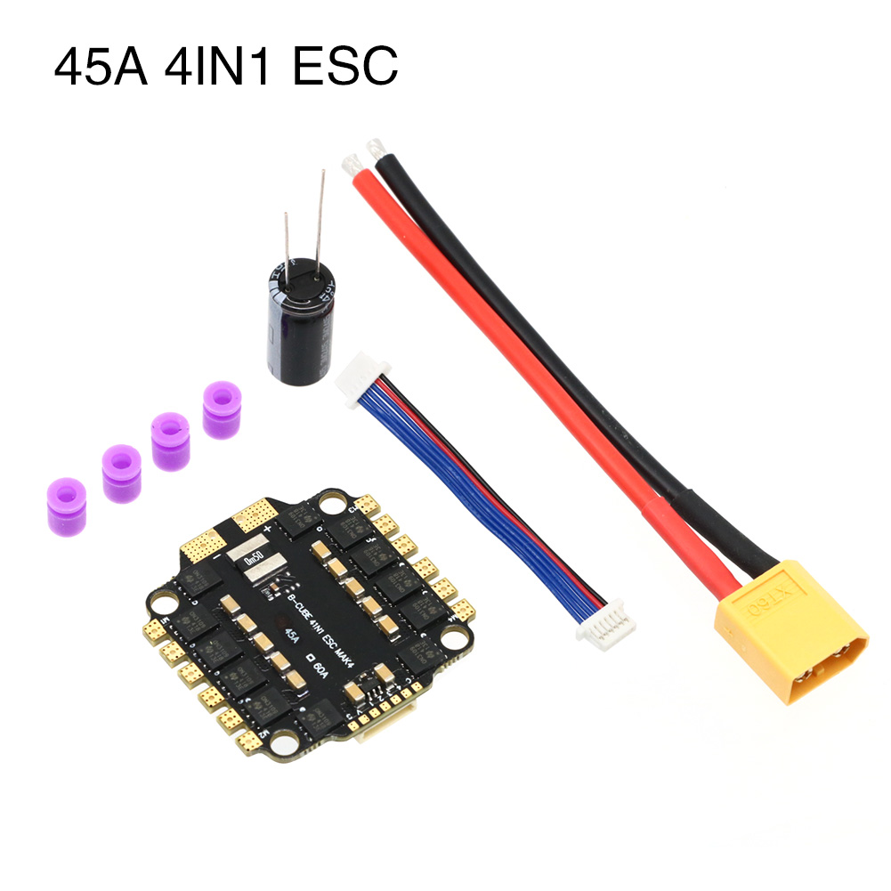 UAngel 4IN1 45A 60A ESC BLHELI - Fpv Drone Esc ulasan dan harga