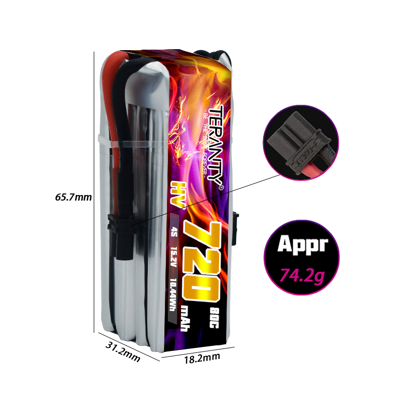 TERANTY 720mAh 4S 15.2V HV Bat - Fpv Drone Kit ulasan dan harga